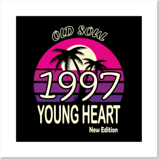 1997 Birthday Gift Old Soul Young Heart Posters and Art